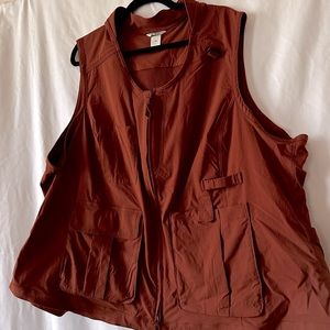 Women's Heirloom Gardening Vest, Henna. Size 3x